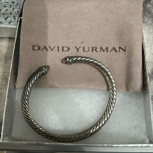 David Yurman classic cable bracelet with morganite and diamonds